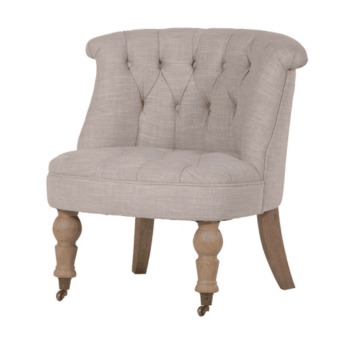 Image showing the Buttoned Chair, 71 x 69 x 58cm, Beige product.