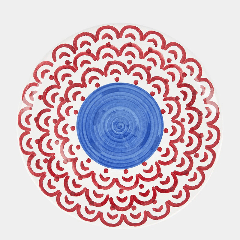 Sicily Plate, D28cm, Red