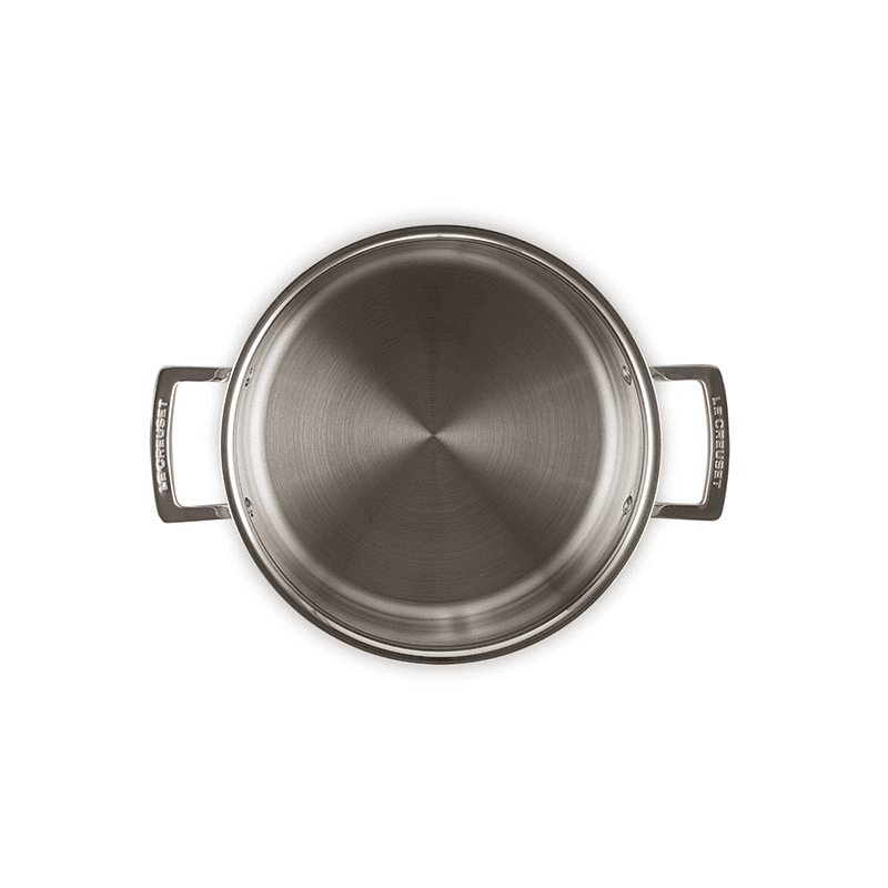 Classic 3-ply Deep Casserole, 24cm, Stainless Steel