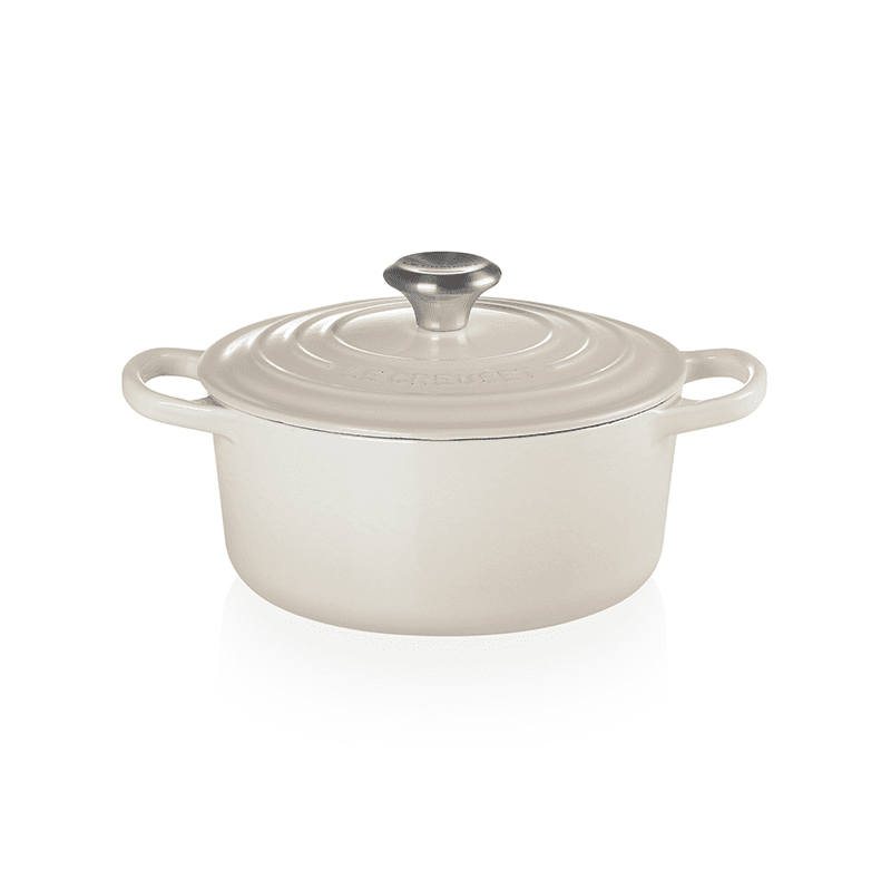 Signature Cast Iron Round Casserole, 28cm, Meringue