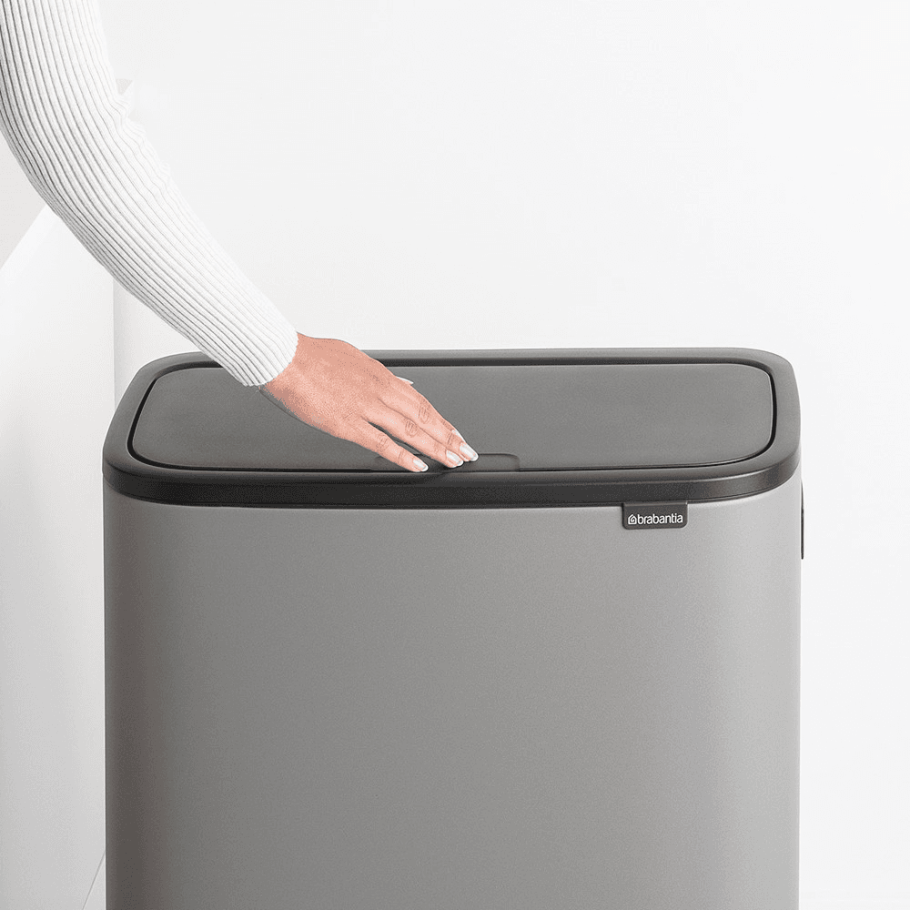 Bo Hi touch bin, 30 litre, Mineral Concrete Grey