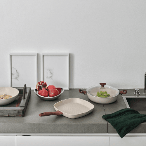 Image showing the Rock & Rose Grill Pan, W28 x L28cm, Pink product.