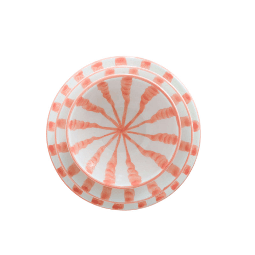 Image showing the Wave 3 Piece Dinner Set, Blush product.
