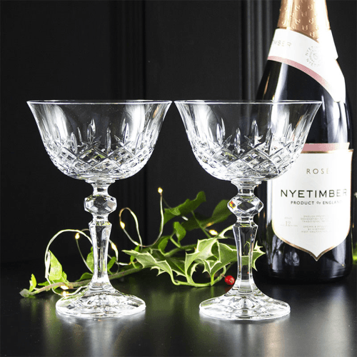 Image showing the London Set of 2 Champagne Coupes, 180ml, Clear product.