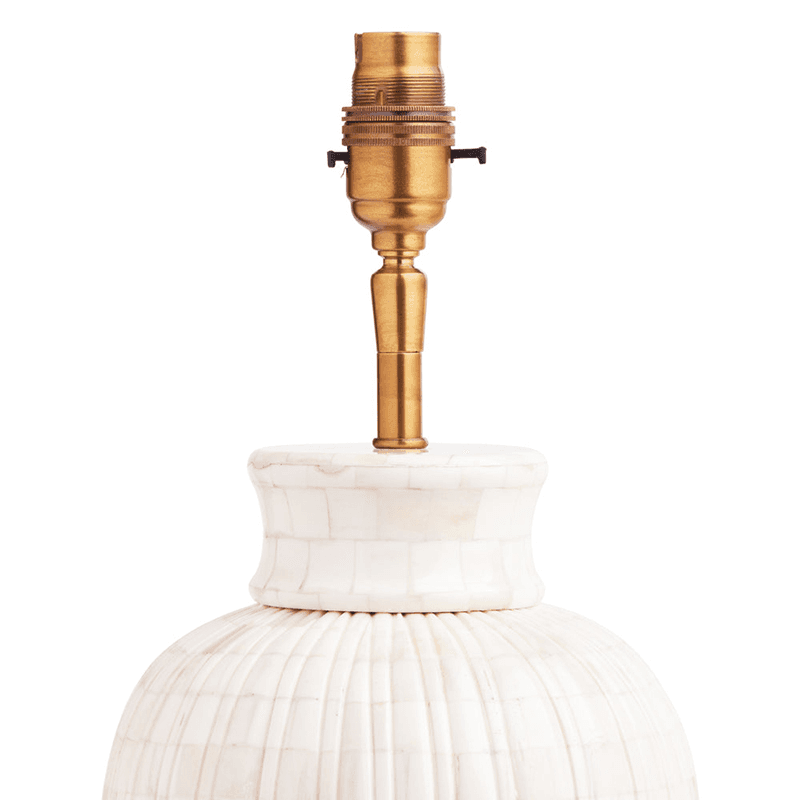 Albany Bone Table Lamp, H44cm, White