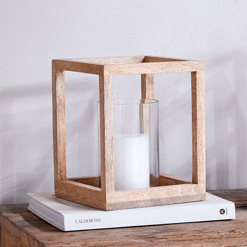 Sanora Lantern, H30cm, Mango Wood