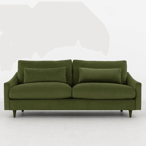 Image showing the Model 07 Velvet 3 Seater Sofa, Vine product.