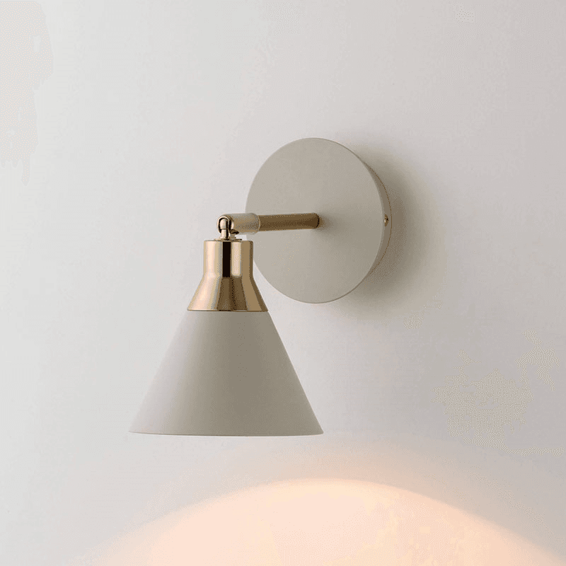 Cone Wall Light, H13.5cm, Sand