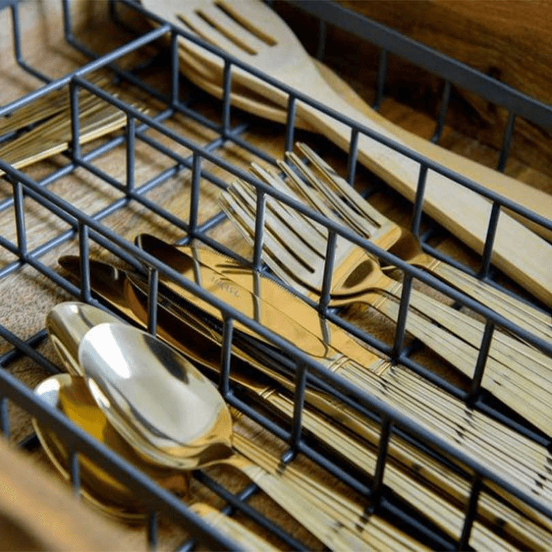 Living Nostalgia Wire Cutlery Tray