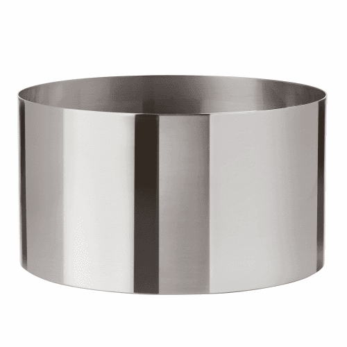 Image showing the Cylinda-Line by Arne Jacobsen Salad/fruit bowl, H13.4 x D24.3cm, satin stainless steel product.