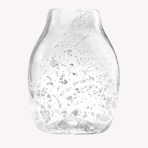 Image showing the MOLTEN 1090 FLECK Vase, H16.5cm, Silver product.