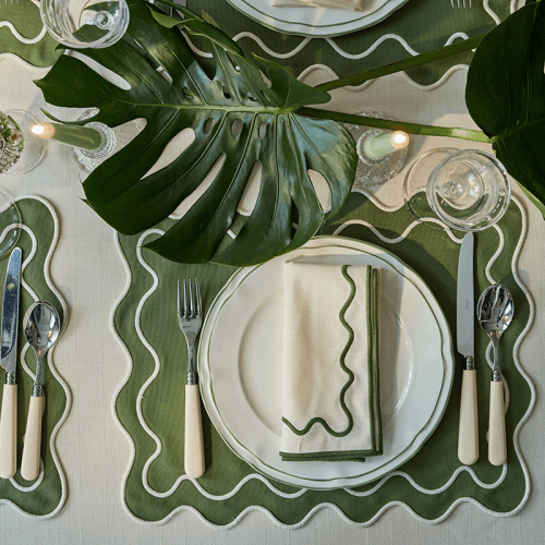 Image showing the Provence Set of 4 Starter Plates, D21cm, Green product.