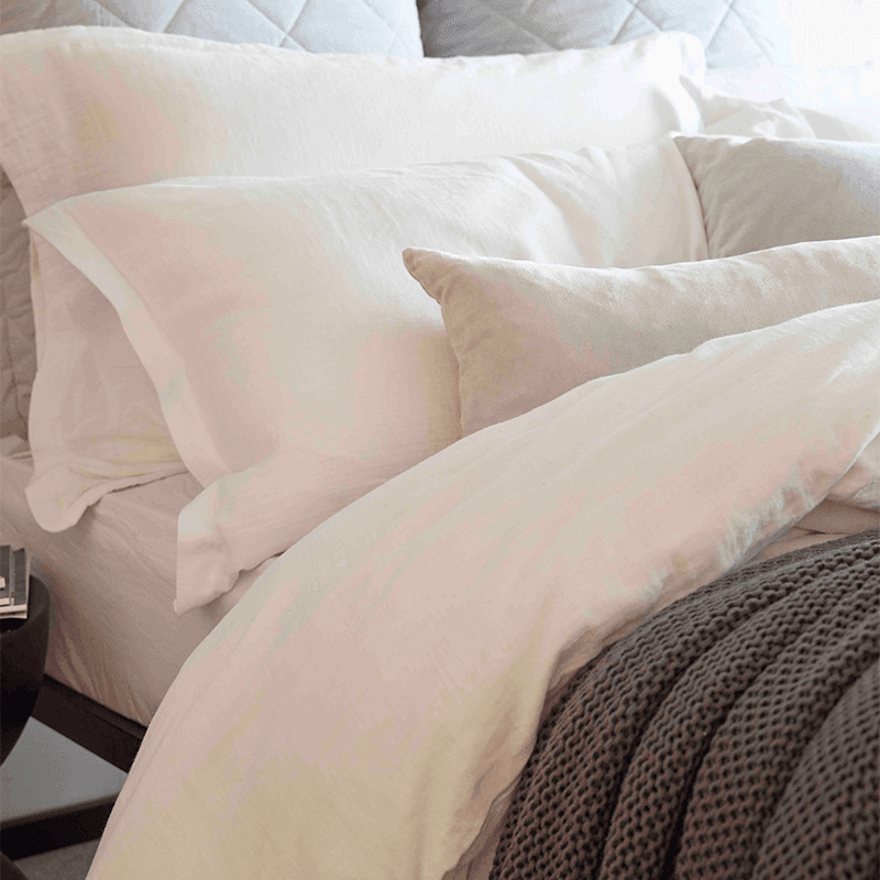Organic Retreat Duvet Set, Double, White