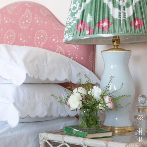 Image showing the Scallop Standard Pillowcase, Light Grey product.