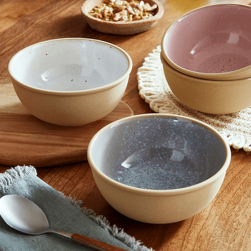 Minerals Set of 4 Bowls, D15cm, Aqua