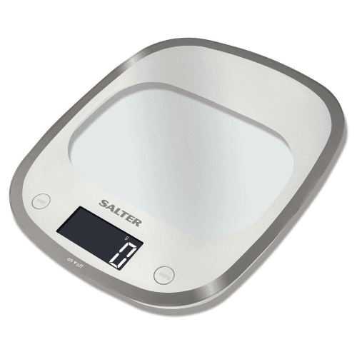 Image showing the Curve Electronic kitchen scale, White product.