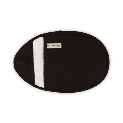 Image showing the Textiles Pot holder with storage magnet, Black product.