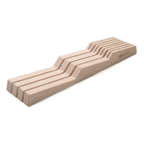 Image showing the 7 knife in-drawer organiser, L43 x W22 x H4cm, beech product.