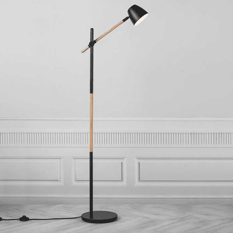 Theo Floor Lamp, H130.5cm, Black