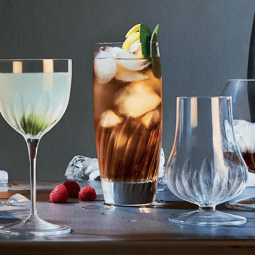 Mixology Set of 6 Hi Ball Glasses, 435ml, Clear