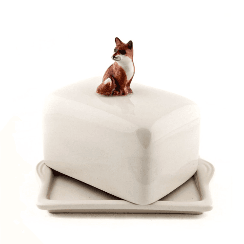 Image showing the Fox Butter dish, L11.5 x D9 x H10.8cm product.