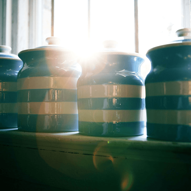 Plain Storage Jar, 840ml, blue
