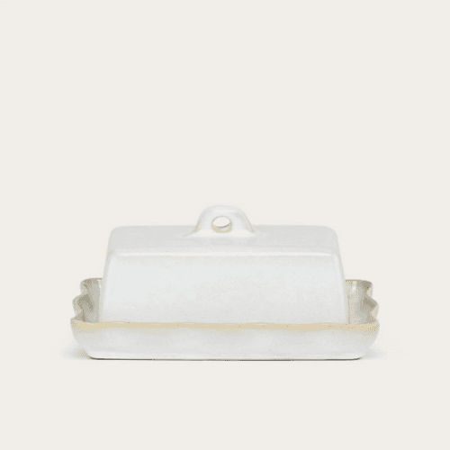 Image showing the Bramley Butter Dish, D19cm, Reactive White product.