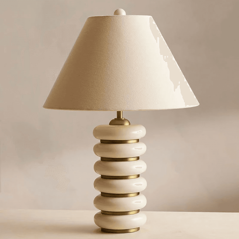 Greyson Table Lamp, H62cm, Cream