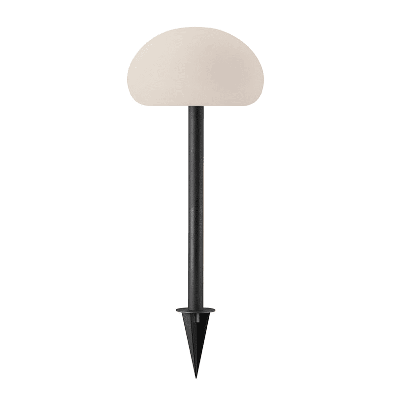 Sponge Spike Outdoor Battery Light, D20cm, Black and White