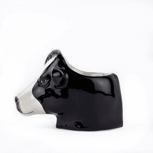 Image showing the Friesian Cow Egg Cup, H8cm, Black & White product.