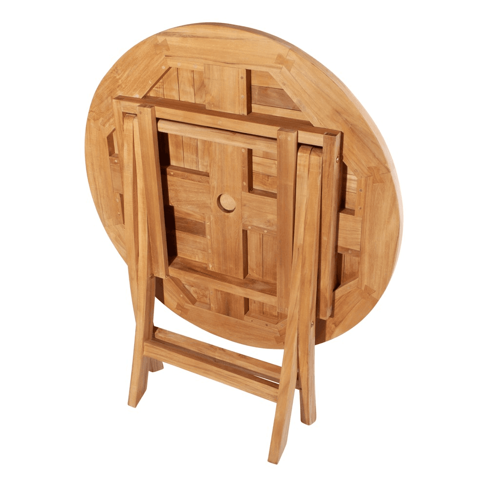 Jasmine Round Folding Table, D70cm, Teak