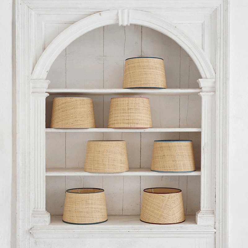 Seema Raffia Lampshade, D27cm, Midnight