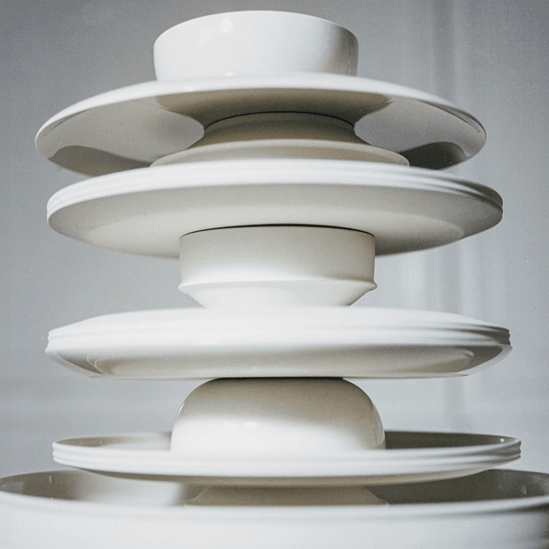 Dune Cake Stand, D33cm, Alabaster