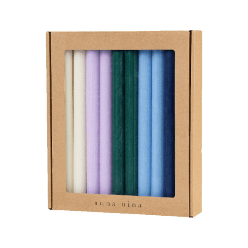 Image showing the Fall Picnic Set of 20 Candles, H29cm, Multi product.