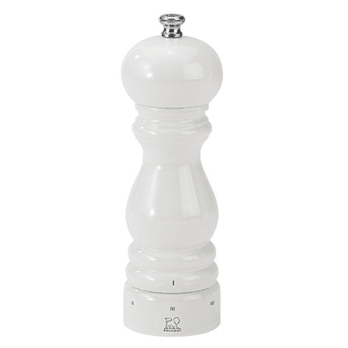 Paris u' Select Pepper mill, 18cm, White Lacquer Finish