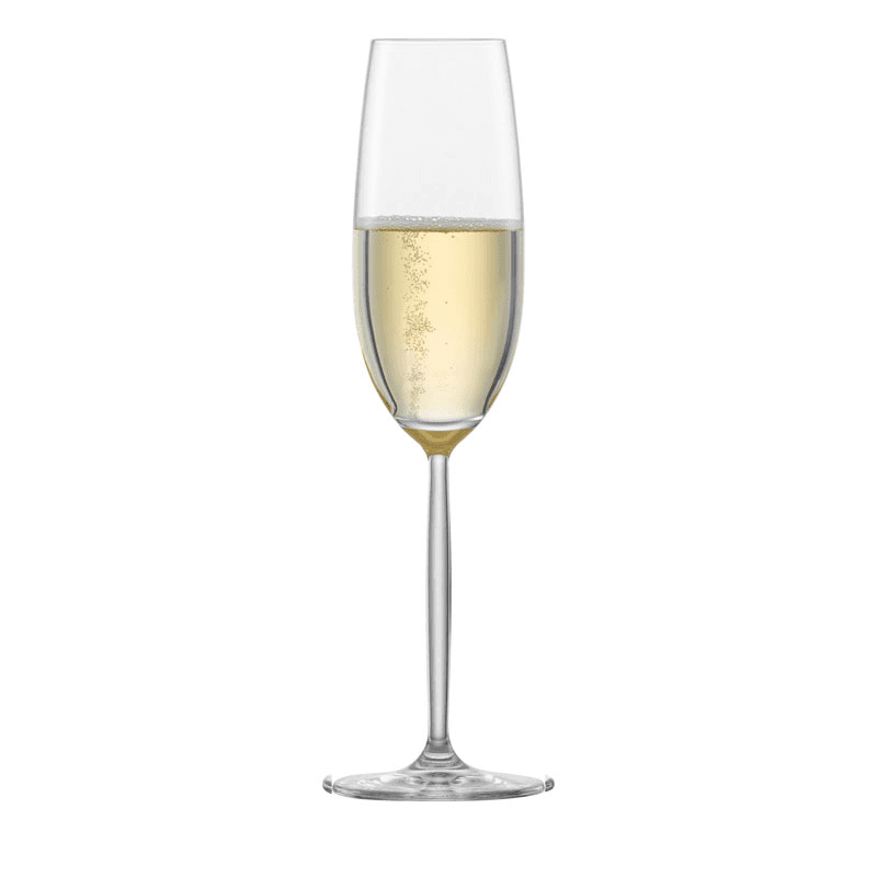 Muse Set of 4 Champagne Flutes, 220ml, Clear