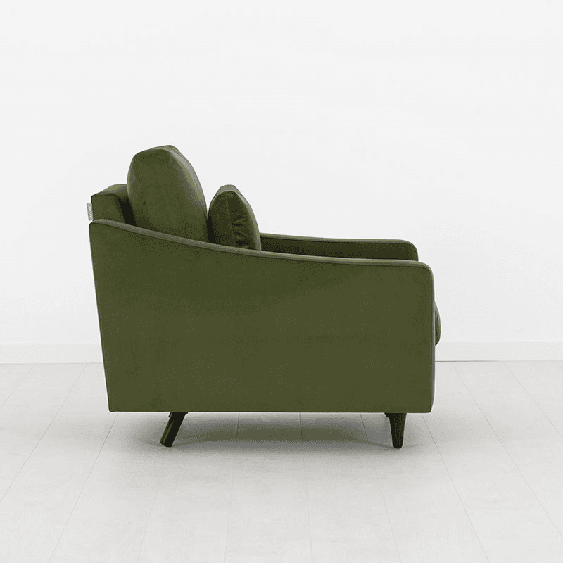 Model 07 Velvet Armchair, Vine