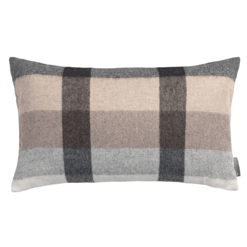 Image showing the Intersection Cushion Cover, 30cm x 50cm, Camel/White/Grey product.