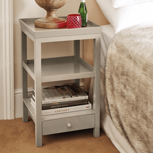Image showing the Beauvais Bedside table, W42 x D42 x H71cm, Dove Grey product.