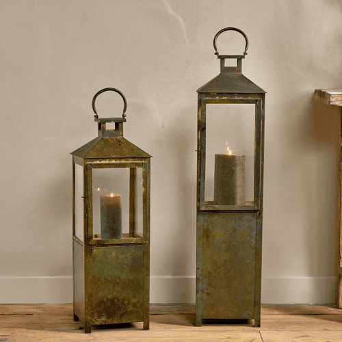 Image showing the Asharu Lantern, H88cm, Antique Patina product.