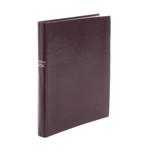 Image showing the Jubilee Portrait Address Book, 15.5 x 21.5cm, Plum product.