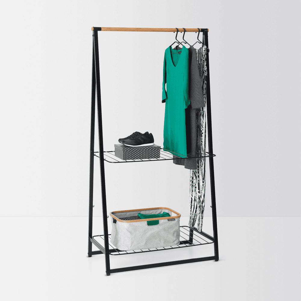 Foldable Laundry Basket, 40 Litre, Grey