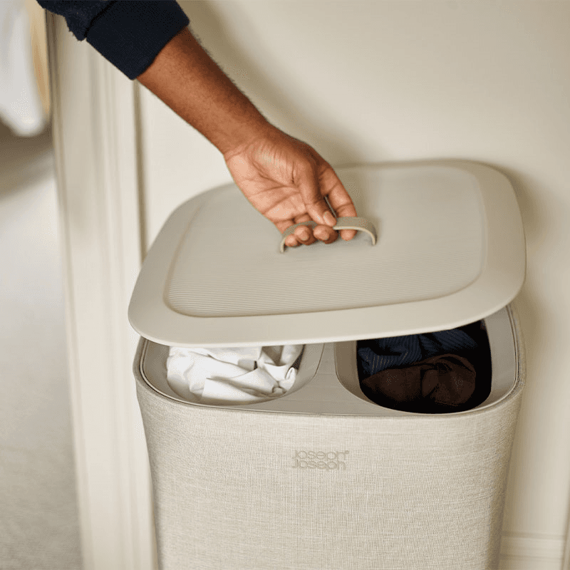 Tota Laundry Separation Basket, 60L, Ecru