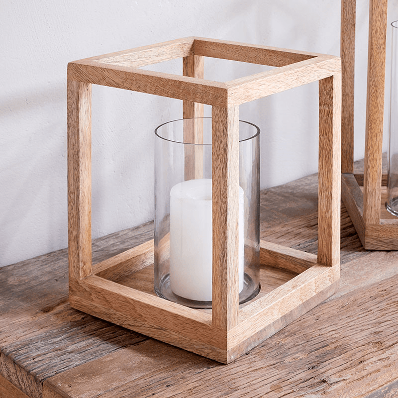 Sanora Lantern, H30cm, Mango Wood