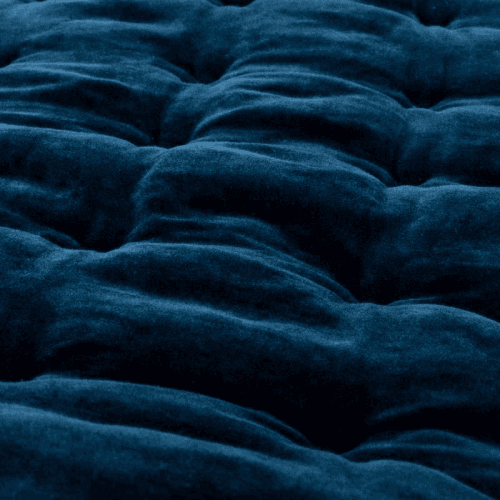 Image showing the Velvet Double / King Quilt, Midnight Blue product.