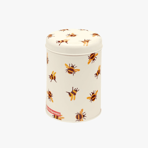 Image showing the Bees Round Caddy, 10cm  x 15cm, Yellow product.