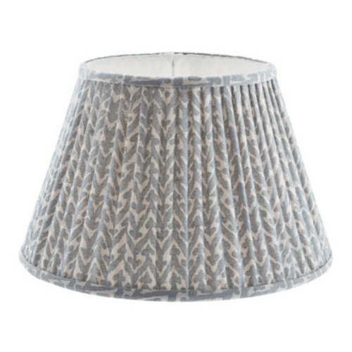 Image showing the Light Blue Rabanna, 30cm Lampshade, Gathered Bedwyn product.