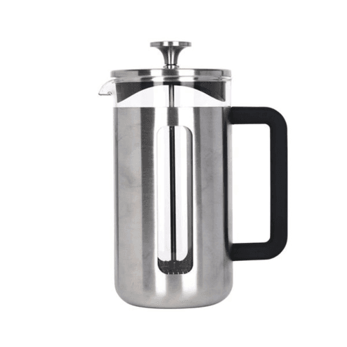 Image showing the Pisa Brushed Stainless Steel Cafetière, 8 Cup, Silver product.