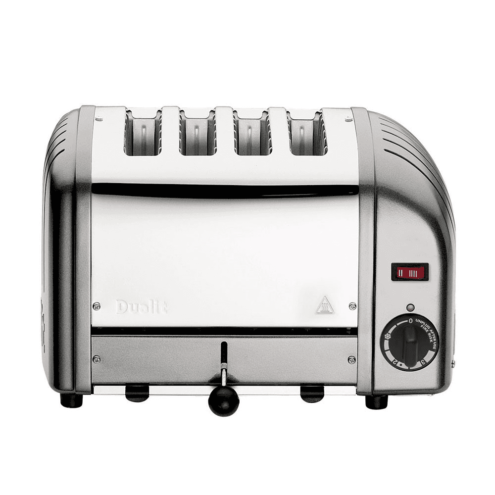 Classic Vario 4 slot toaster, Metallic Silver