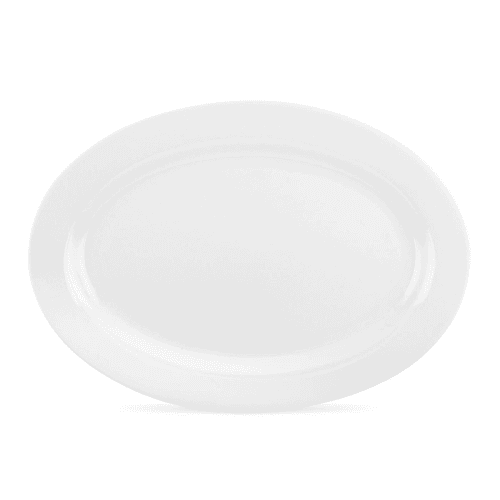 Image showing the Serendipity Oval Platter, D30cm, White product.